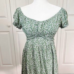 Boutique Green Floral Dress